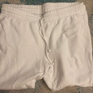 ARITZIA TNA White Jogger Sweatpants